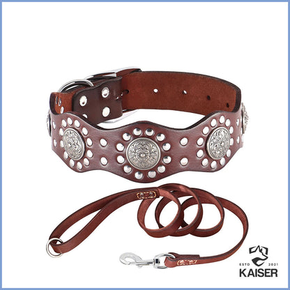 Hundehalsband und Leine Set