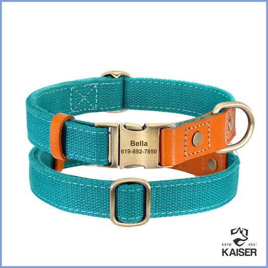 Hundehalsband personalisiert und mit Leine