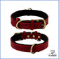 lederhalsband hund rot