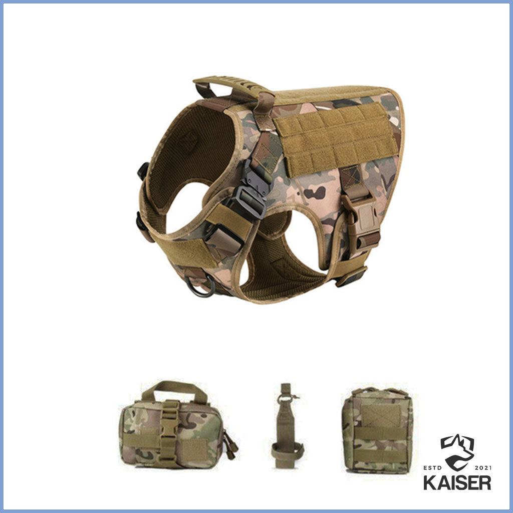 taktisches Hundegeschirr mit Tasche